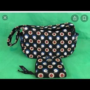 Vera Bradley NIGHT OWL Maggie Purse W/ Wallet